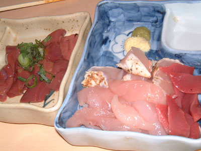 鳥のお刺身は超美味♪