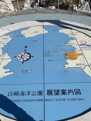 白崎海洋公園展望案内図