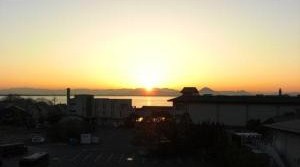 琵琶湖のご来光