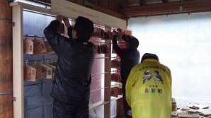 絵馬掛け場工事中2