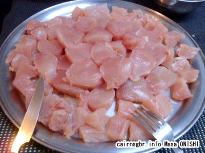 新鮮マグロの刺身!