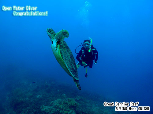 Padi open water diver