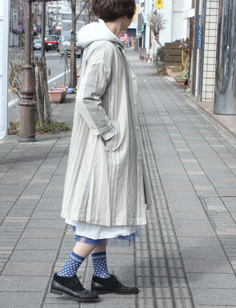 ネストローブ nest Robe コットンリネン アトリエコート
