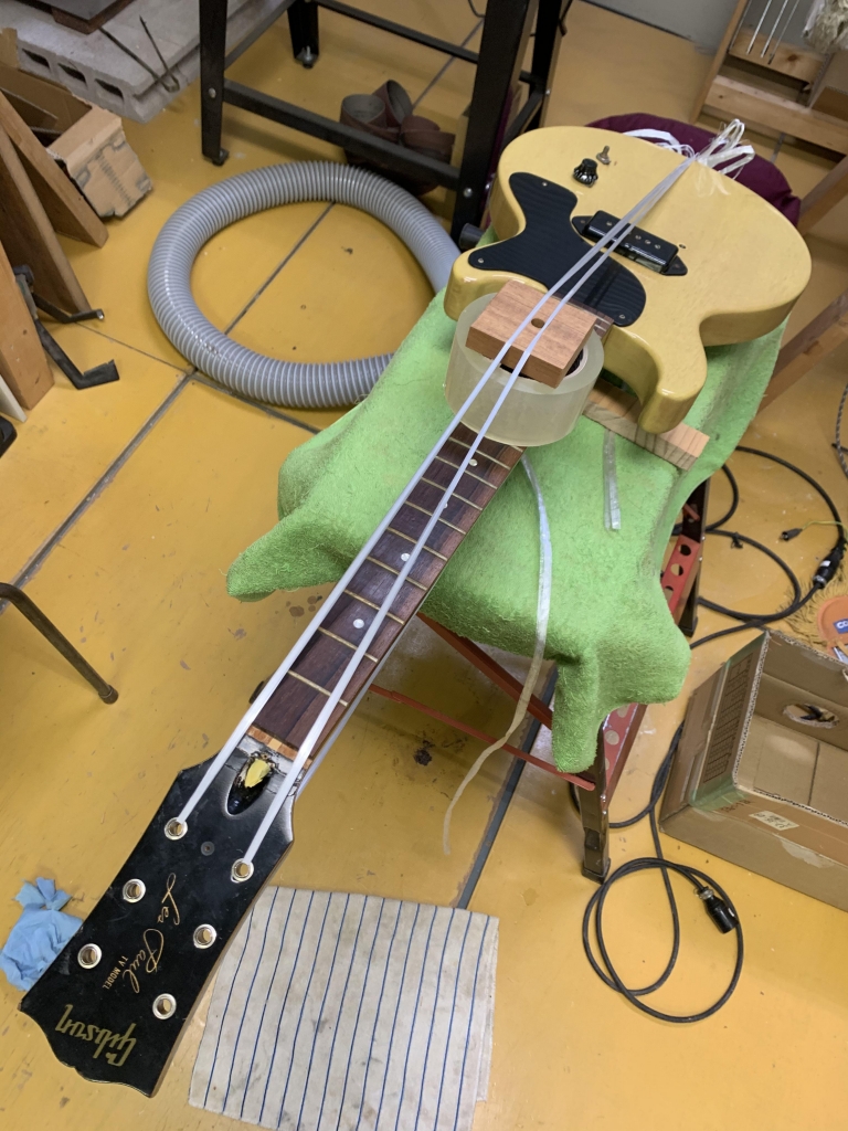ギターが折れた!!】Gibsonレスポールのネックをリペア(修理)して