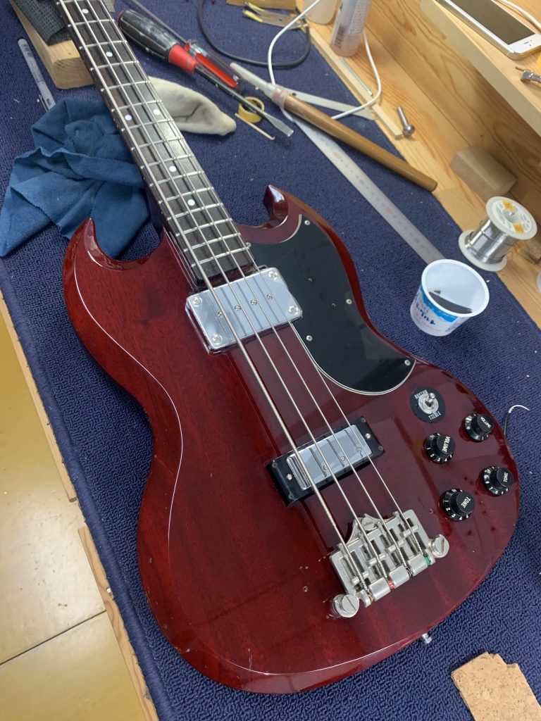 Greco☆SGベース ワインレッド 2ピックアップEB3 Greco EB SG Bass - Geek IN Box