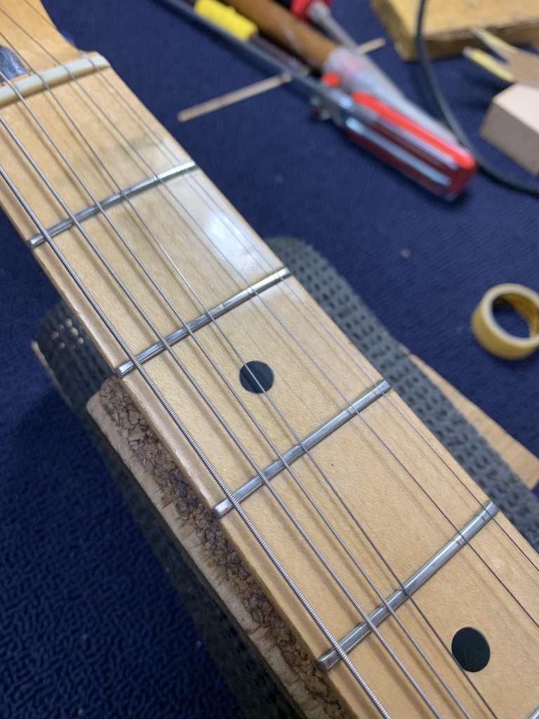 77年製 Fender Telecaster Custom フレット交換 Jescar #43080 77年製 Fender Telecaster Custom フレット交換 Jescar #43080