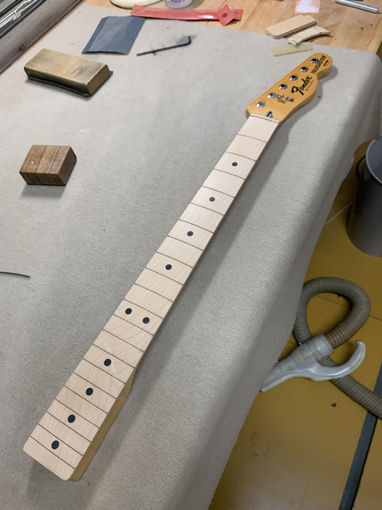 77年製 Fender Telecaster Custom フレット交換 Jescar #43080