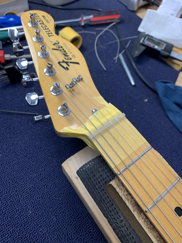 77年製 Fender Telecaster Custom フレット交換 Jescar #43080