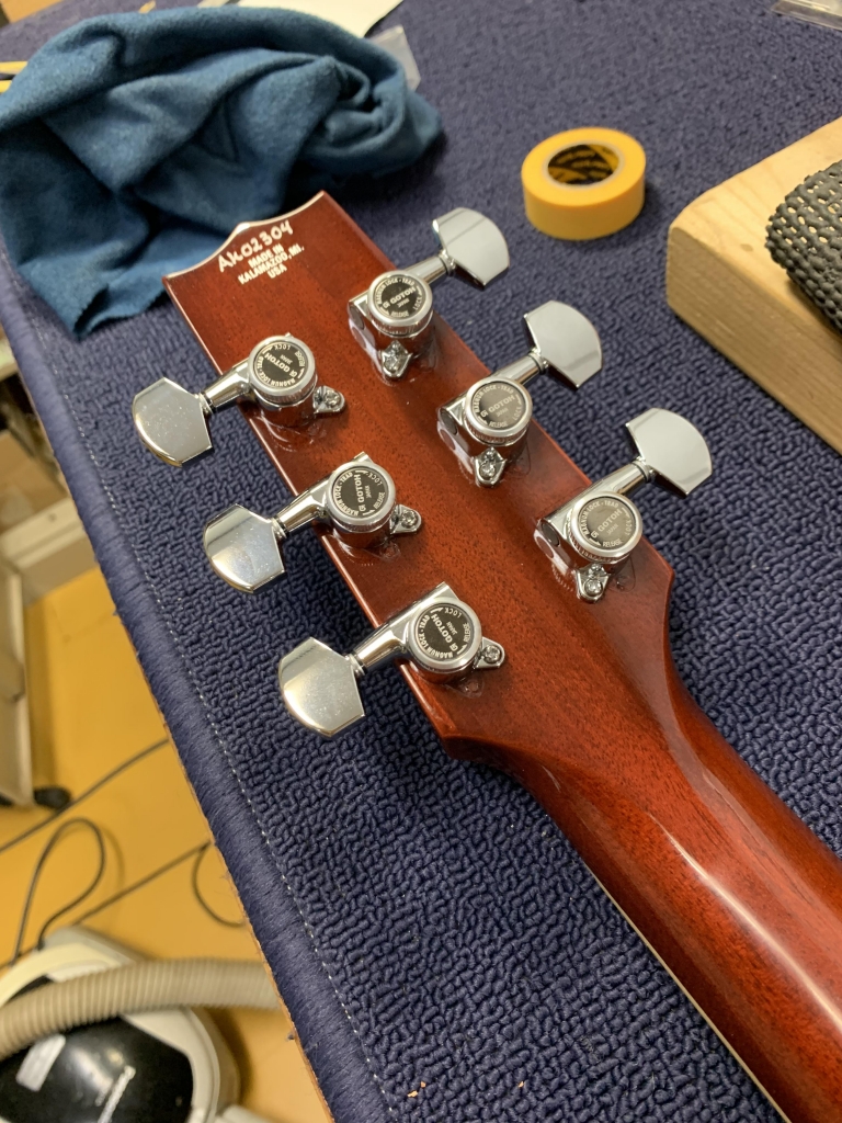Heritage セミアコのペグ交換 Gotoh magnum lock-trad | ギターの音が