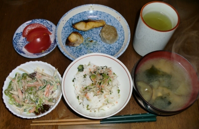 4月 4日(月):晩ご飯〜481キロカロリー