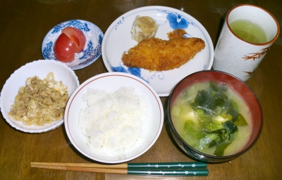 4月11日(月):晩ご飯〜523キロカロリー