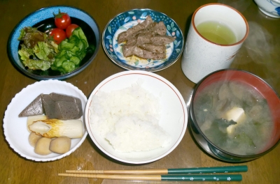 4月12日(火):晩ご飯〜465キロカロリー