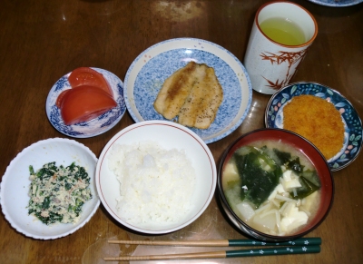 4月15日(金):晩ご飯〜535キロカロリー