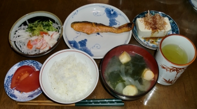 4月18日(月):晩ご飯〜441キロカロリー