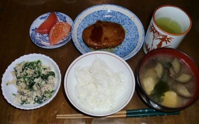 4月26日(火):晩ご飯〜426キロカロリー