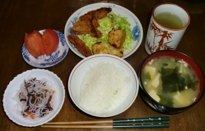4月28日(木):晩ご飯〜513キロカロリー