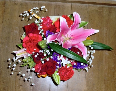 2011年の母の日の生花アレンジメント(2)