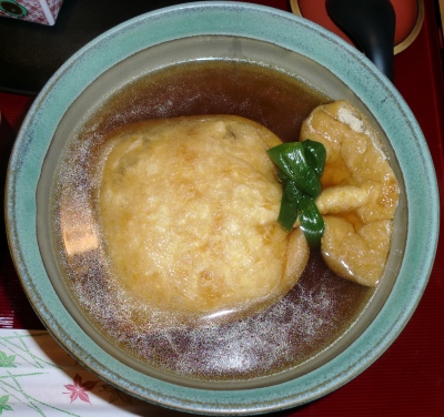 「巾着うどん」