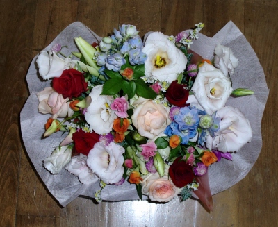 お誕生日の生花アレンジメントお送りいたしました!