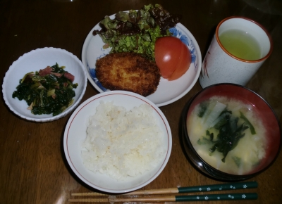 毎日、低カロリーな晩ご飯を!(12.31〜1.6)