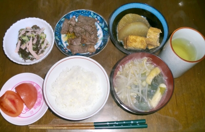 毎日、低カロリーな晩ご飯を!(1.21〜1.27)