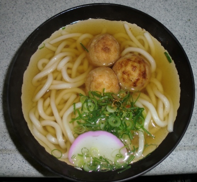浪花そばの「たこ焼きうどん」
