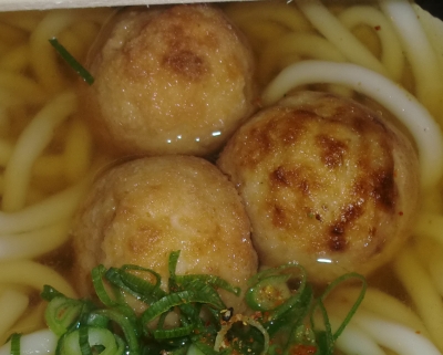 浪花そばの「たこ焼きうどん」