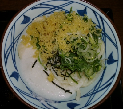 嫁さんが食べたのは「とろろ醤油ぶっかけ(並)」