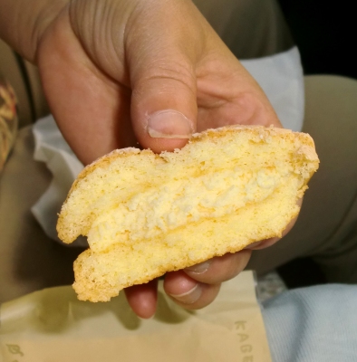 今日のおやつは「くまのたまごケーキ」でした!
