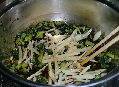 ゴーヤの佃煮を作ってもらいました!