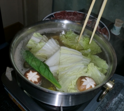 お鍋に入れて