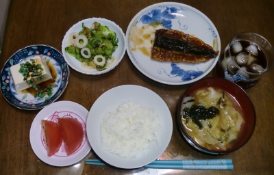毎日、低カロリーな晩ご飯を!(9.8〜9.14)