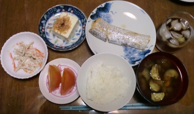 毎日、低カロリーな晩ご飯を!(9.22〜9.28)