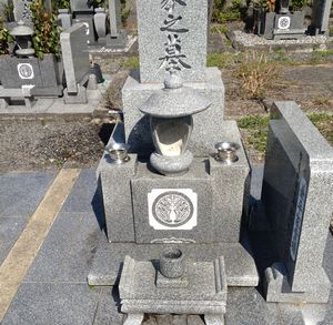 午前中は東温市の志津川霊園にてお墓参り