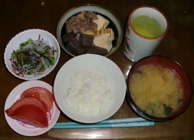 毎日、低カロリーな晩ご飯を!(3.30〜4.5)