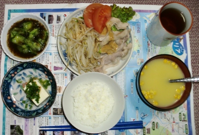 毎日、低カロリーな晩ご飯を!(4.20〜4.26)