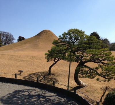 熊本での最終目的地の水前寺公園へ行きました