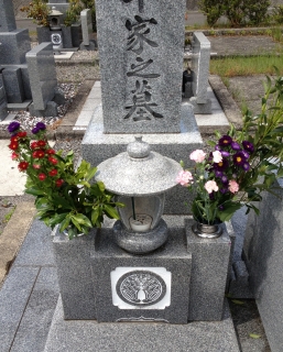 今日は月命日なのでお墓参りへ行きました