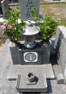 月命日でお墓参り、晴れていて清々しい気持ちとなりました