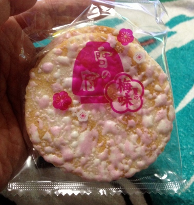 今日のおやつは「雪の宿(夏の梅味)」でした