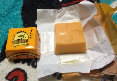 今日のおやつは「チロルの愛媛産いよかんチョコ」でした