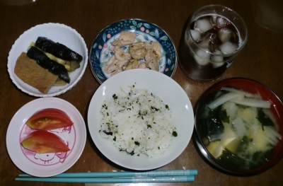 毎日、低カロリーな晩ご飯を!(6.29〜7.5)