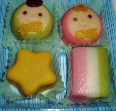 今日のおやつは「あわしま堂の七夕のお菓子」でした
