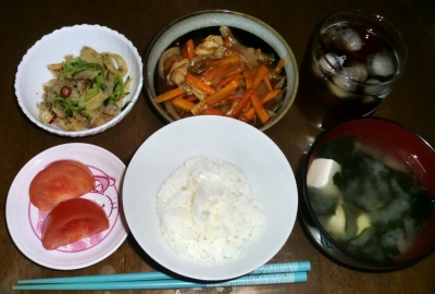 毎日、低カロリーな晩ご飯を!(7.6〜7.12)