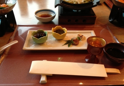 大谷山荘のお料理も絶品で美味しかったです