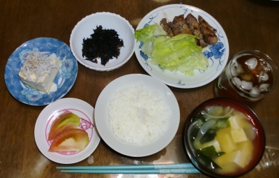 毎日、低カロリーな晩ご飯を!(8.17〜8.23)