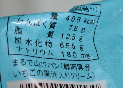 今日のおやつは「まるで山?パン」でした