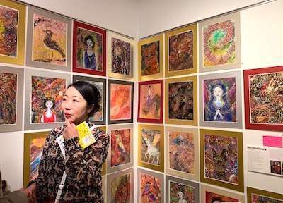 西村麻里アート展☆表参道 開催中 | 幸せを運ぶ大人可愛い