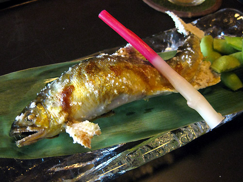 鮎の塩焼き・・・