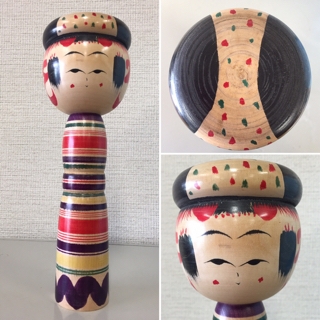 木製こけし 3体セット　津軽系　弥治郎系 弥治郎こけし / 3寸丸頭こけし3本セット